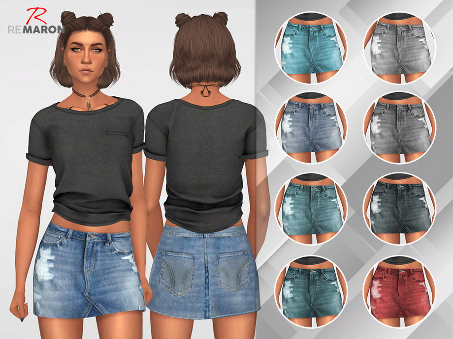The Sims 4 Skirt CC
