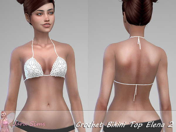 The Sims Resource - Crochet Bikini Top Elena 2