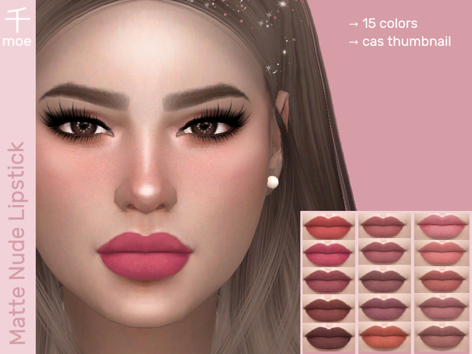 The Sims Resource - Matte Lipstick