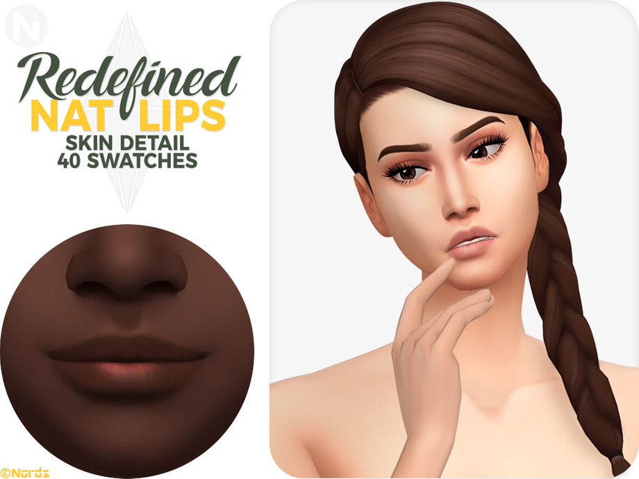 The Sims Resource - Nat Lips (Skin Detail)