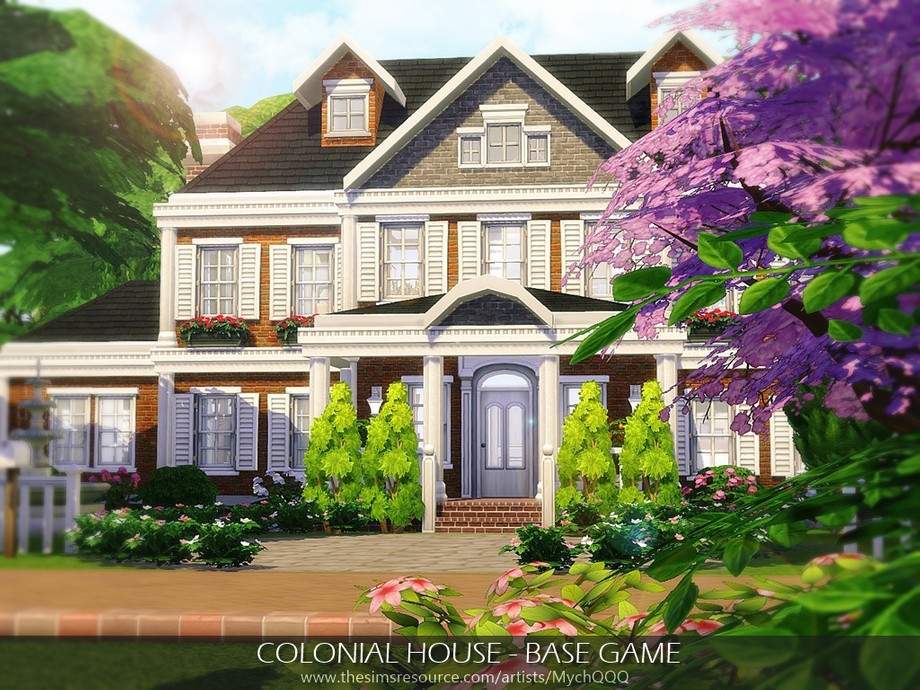 The Sims Resource - Colonial House - Base Game