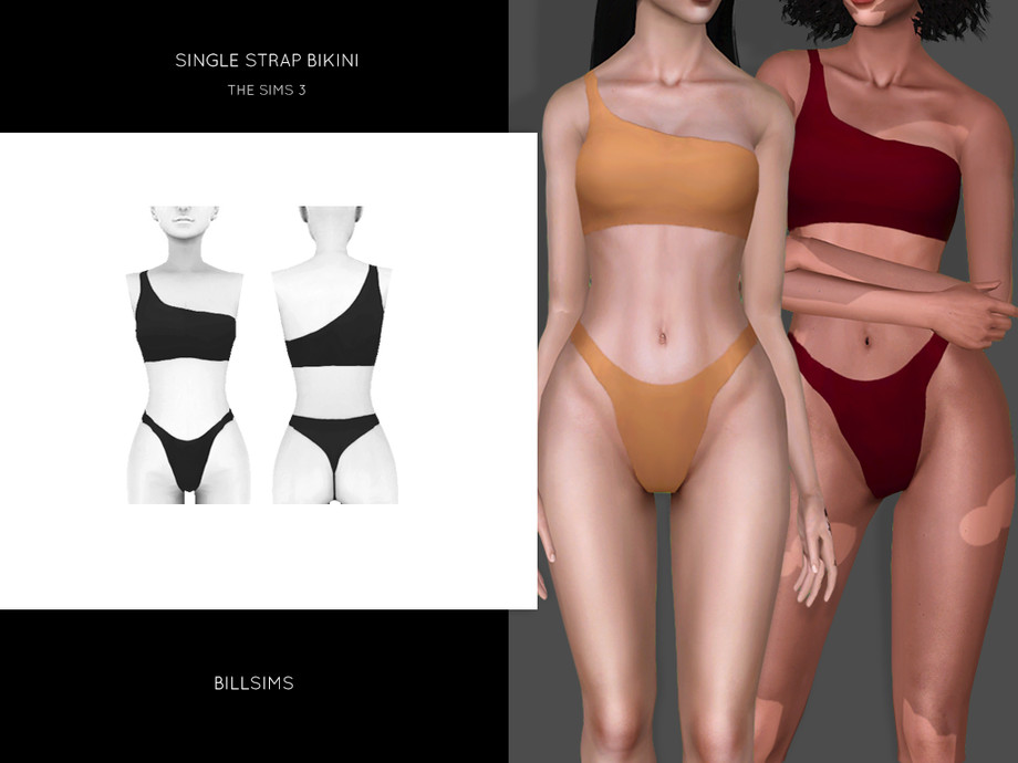 The Sims Resource - Single Strap Bikini