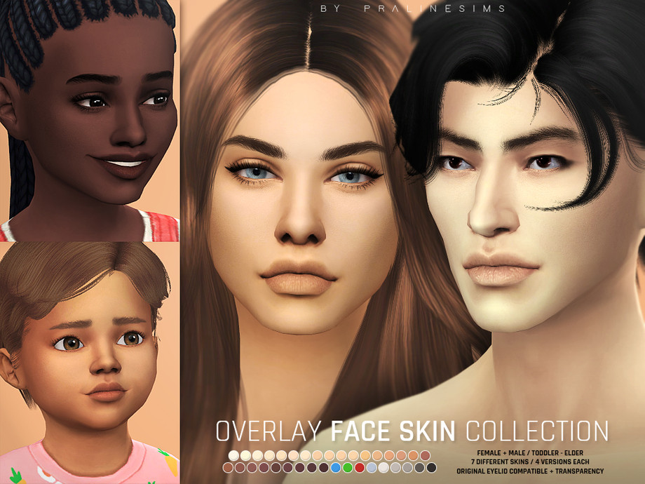 The Sims Resource - Overlay Face Skin Collection