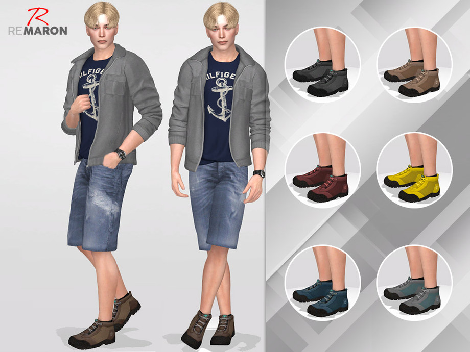 The Sims Resource - Timberland Boots - Outdoor Retreat is Required