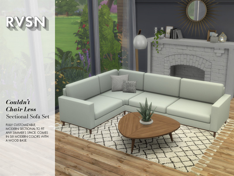 The Sims Resource - Couldn't Chair Less Sectional Set