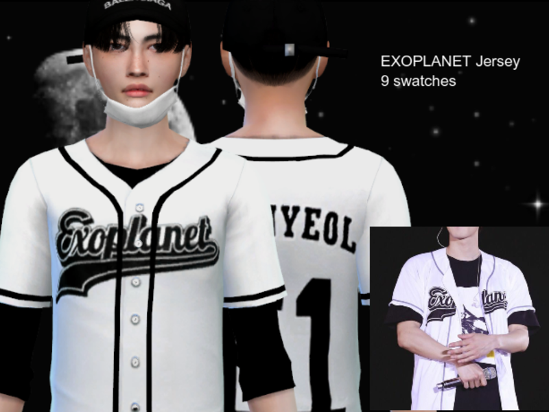 The Sims Resource - EXOPLANET Jersey - Mesh needed