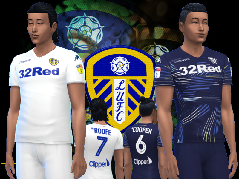 The Sims Resource - Leeds United Jerseys 2018/19