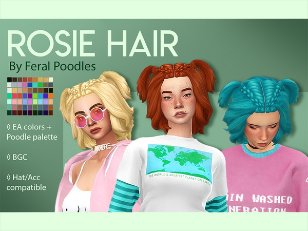 The Sims Resource - Rosie Hair