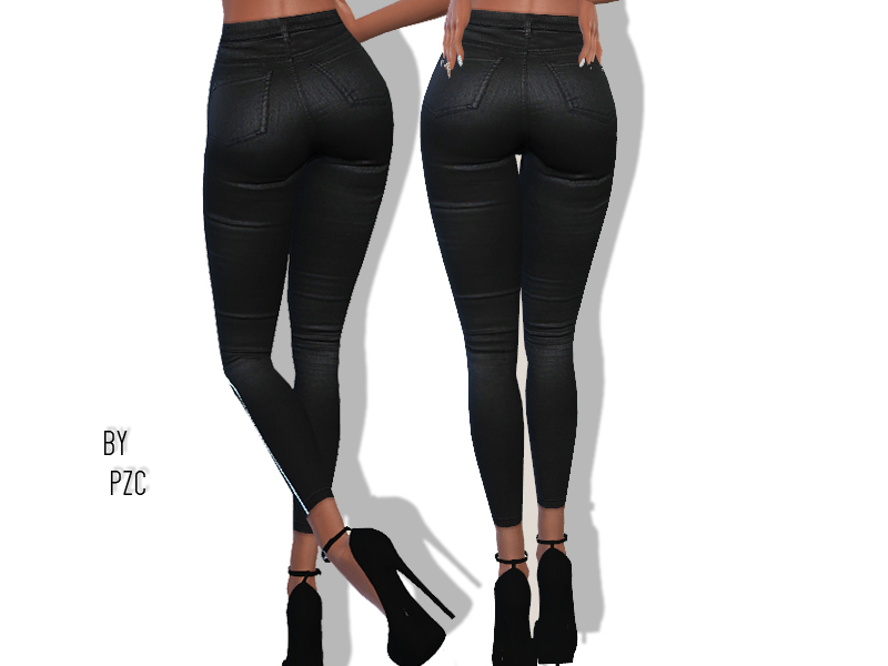 The Sims Resource - Bubblegum Black Summer Denim Jeans