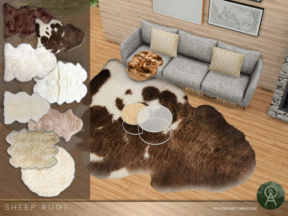 The Sims Resource - Sheep Rugs