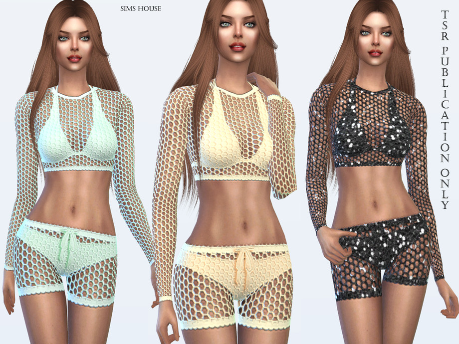 The Sims Resource - Tropics swimsuit mesh clothes