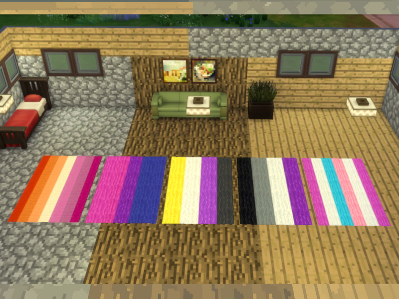 SuspiciousSparkleHorse's Minecraft Wool Rug Set