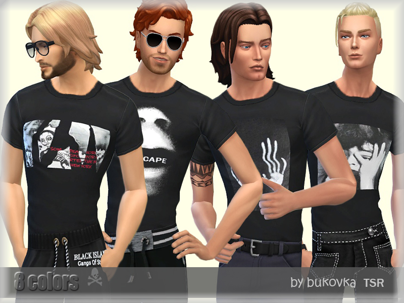 The Sims Resource - Black Shirt
