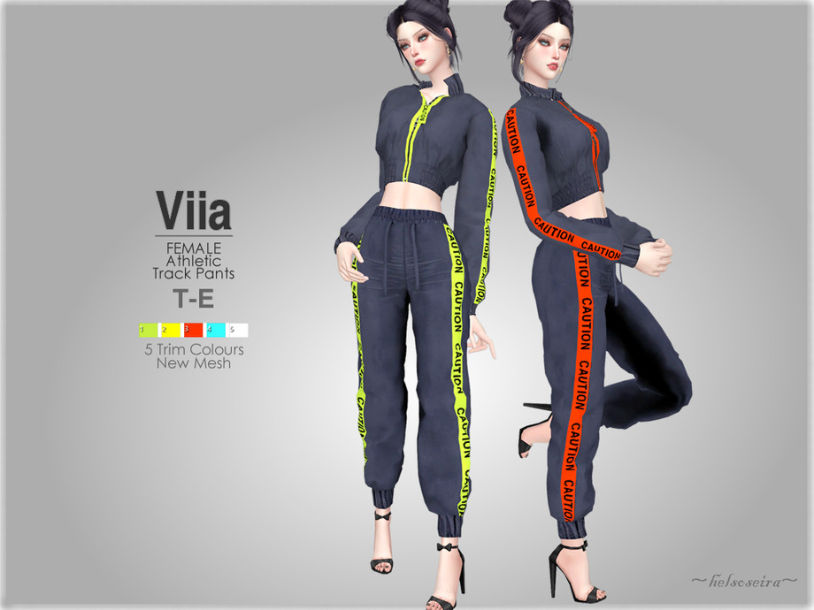 The Sims Resource - VIIA - Athletic Jacket and Track Pants