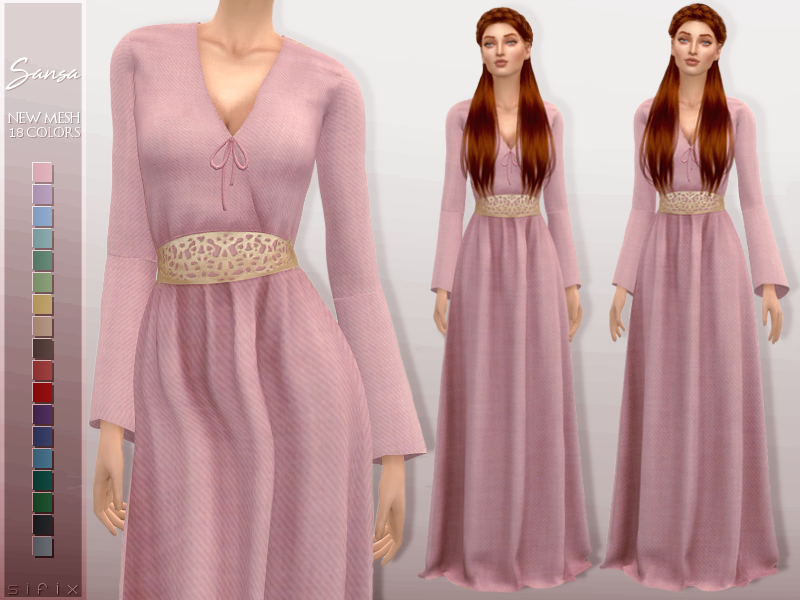 The Sims Resource - Sansa Dress