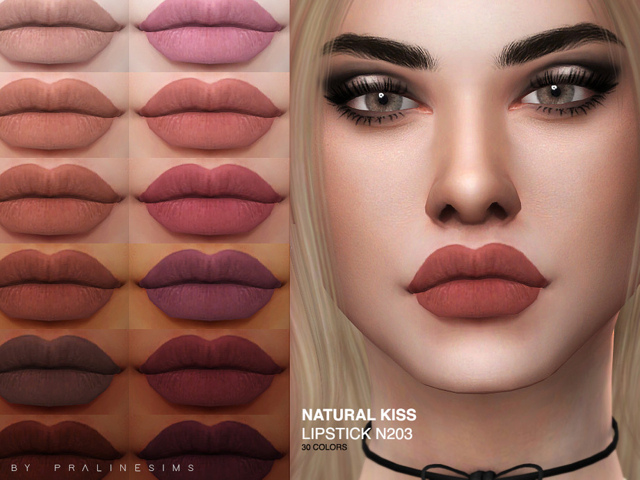 The Sims Resource - Natural Kiss Lipstick N203