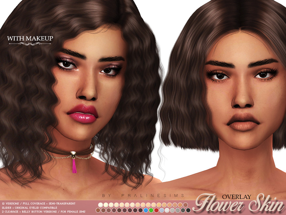 The Sims Resource - Flower Skin Overlay FEMALE