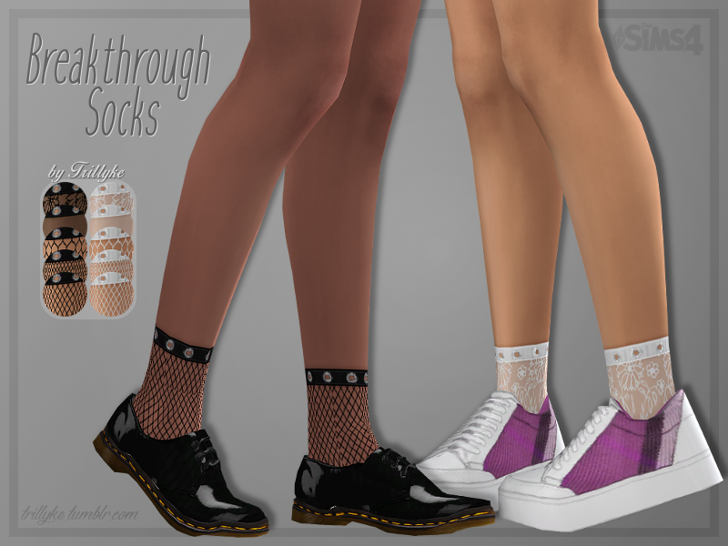 The Sims Resource - Trillyke - Breakthrough Socks