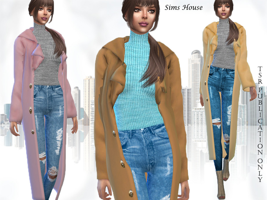 The Sims Resource - Long women coat