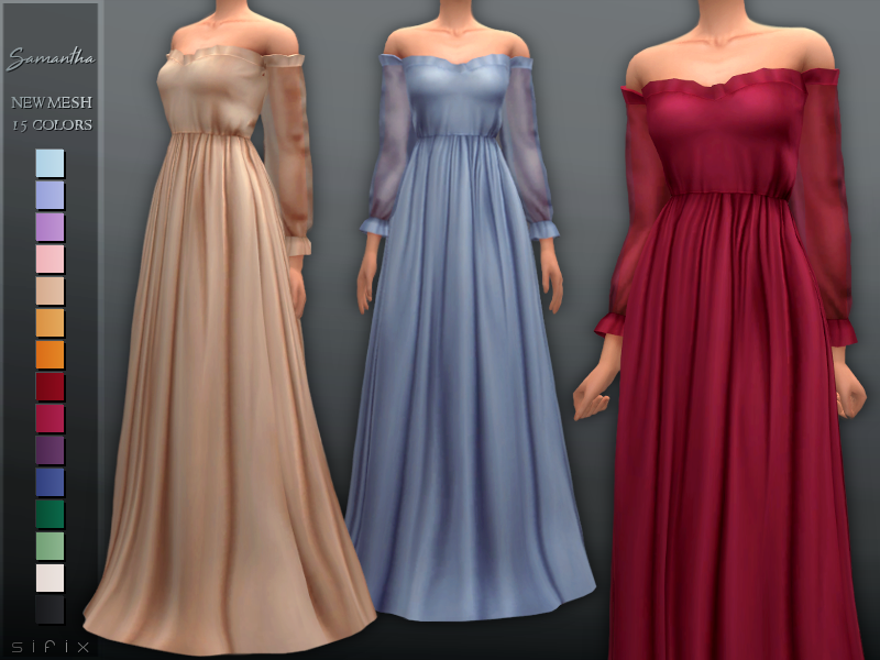 The Sims Resource - Samantha Dress