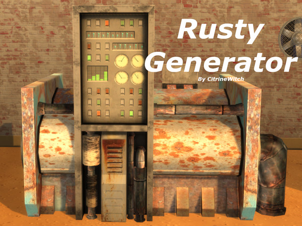 The Sims Resource - Rusted Generator-REQUIRES GET TO WORK