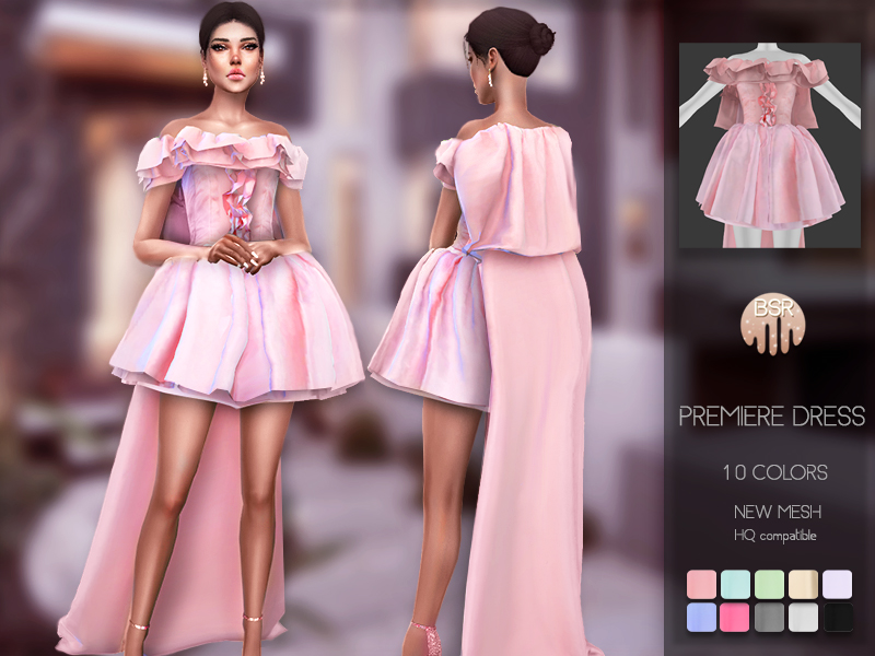 The Sims Resource Premiere Dress Bd104
