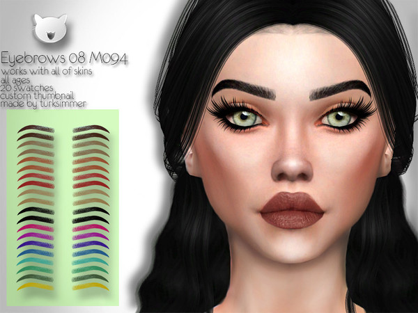 The Sims Resource - Eyebrows 08 M094