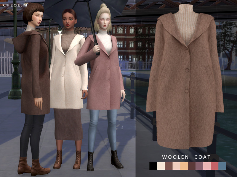 The Sims Resource - ChloeM-Woolen Coat