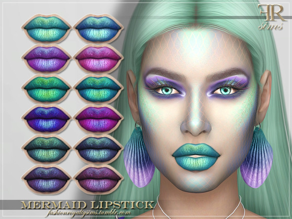 The Sims Resource - Mermaid Lipstick