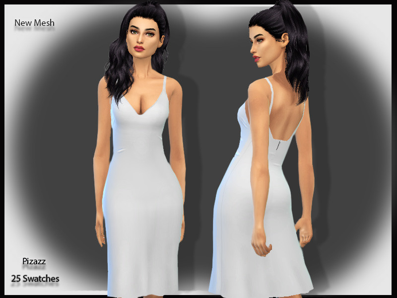The Sims Resource - Elegant Slip Dress