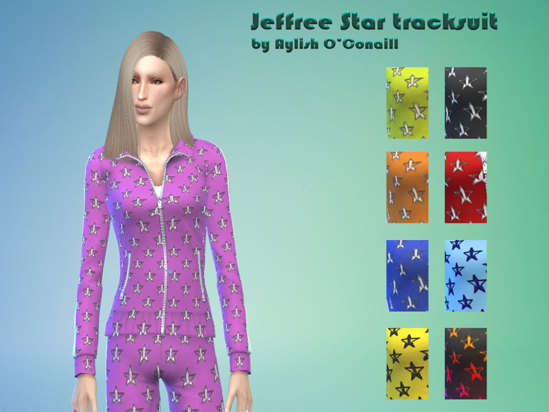 The Sims Resource - Jeffree Star Cosmetics Tracksuit v2