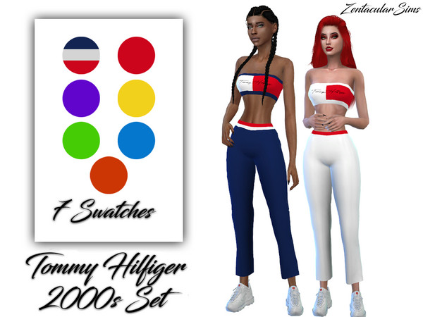 The Sims Resource - Tommy Hilfiger 2000s Set
