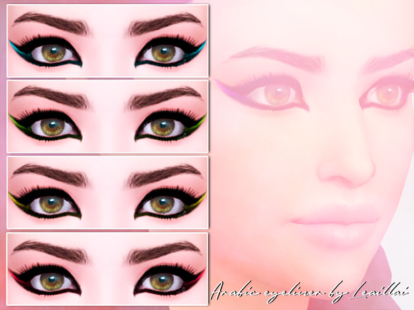The Sims Resource - [TS4] Arabic eyeliner