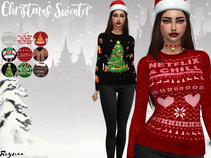 The Sims Resource - Christmas Sweater