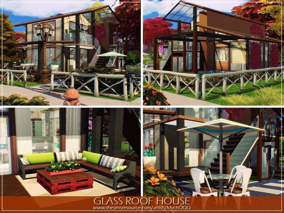 The Sims Resource - Glass Roof House