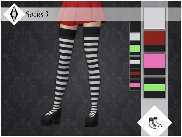 The Sims Resource - Adidas Socks 02
