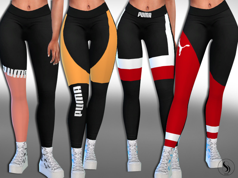 The Sims Resource - Puma Exclusive Fitness Leggings Set