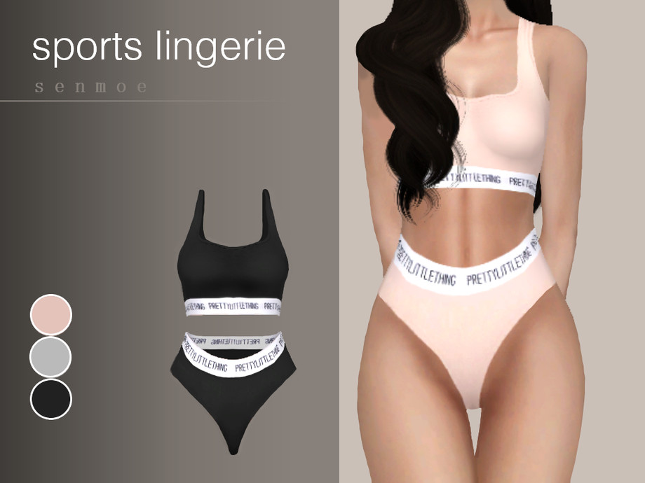 The Sims Resource - Sports Lingerie Set