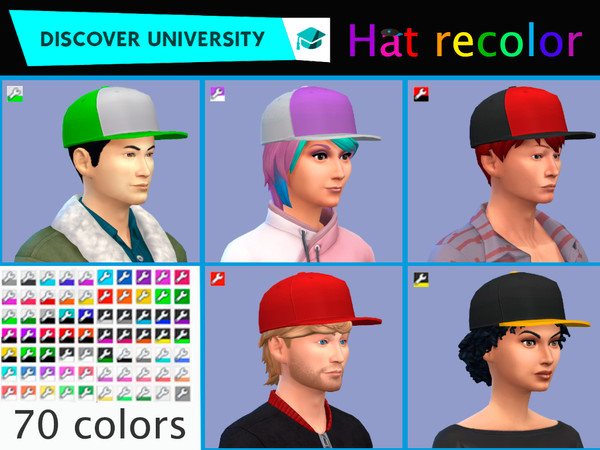 The Sims Resource - University Hat Recolor