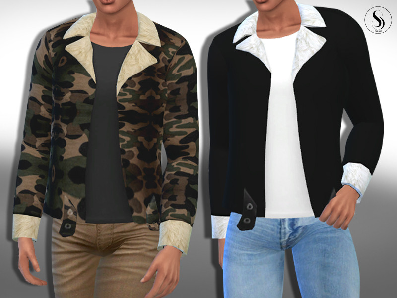 The Sims Resource - Male Sims Fur Jackets