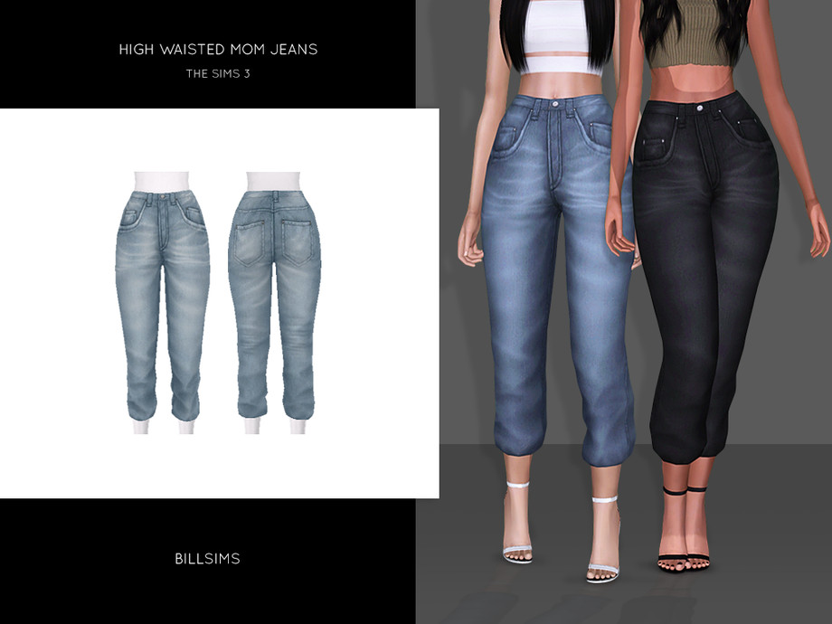 The Sims Resource - High Waisted Mom Jeans
