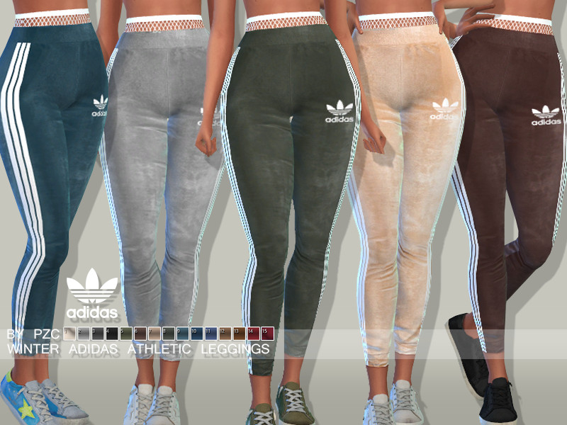 The Sims Resource - Winter Adidas Athletic Leggings