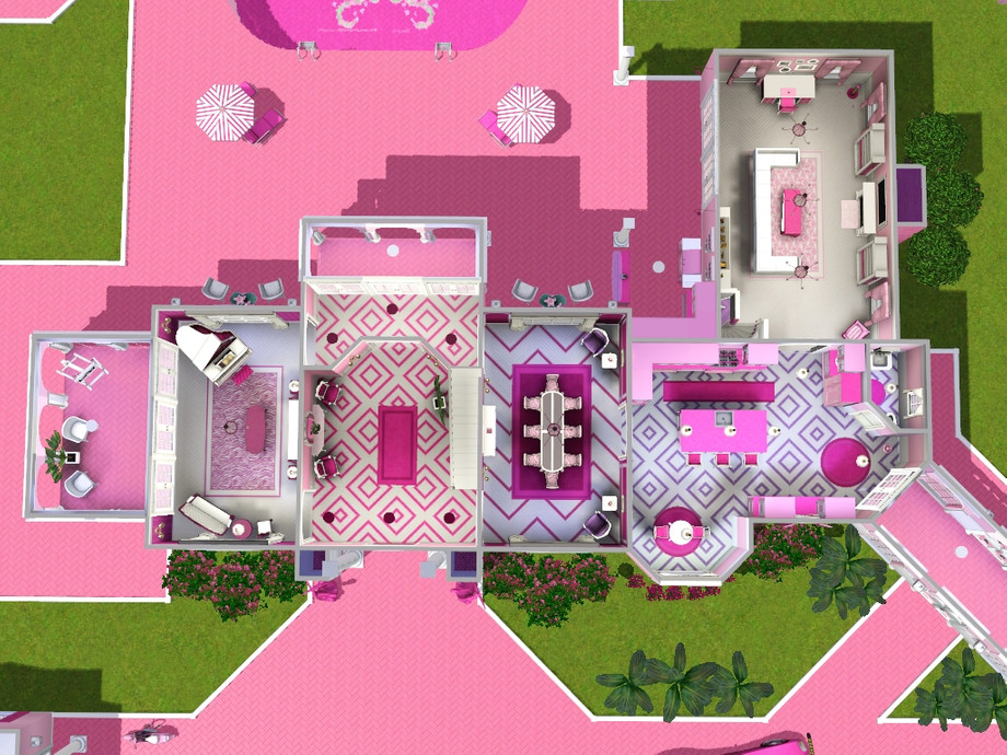 barbie dreamhouse floor plan
