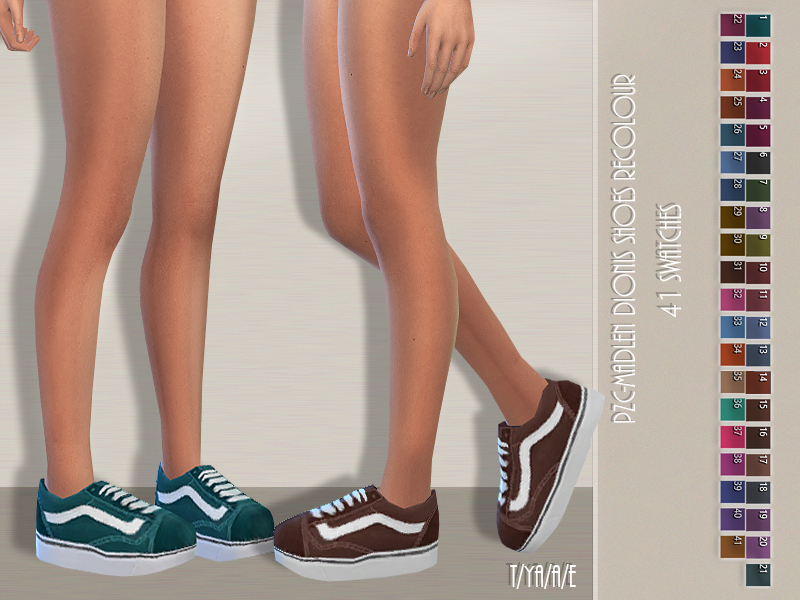 The Sims Resource - PZC-MADLEN Dionis Shoes Recolour(mesh included)