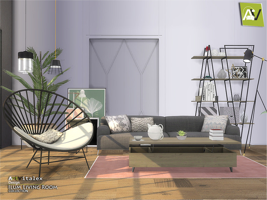 The Sims Resource - Ilum Living Room