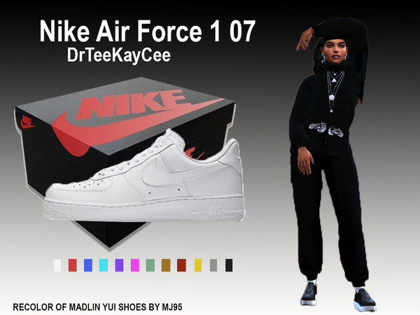 The Sims Resource - Nike Air Force 1 07 Edition - NEEDS MESH
