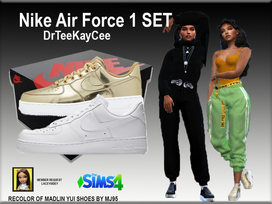The Sims Resource - Nike Air Force 1 Set - NEEDS MESH