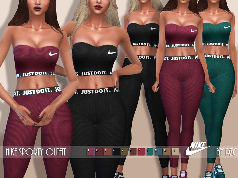 Que Factura factor The Sims Resource - Nike Sporty Outfit