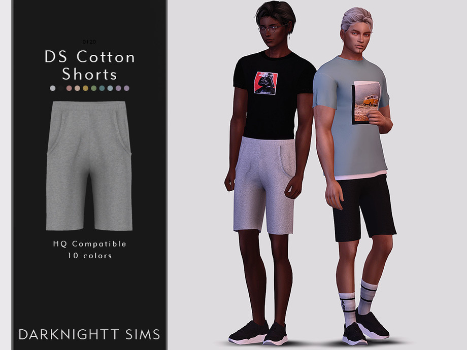 The Sims Resource - DS Cotton Shorts