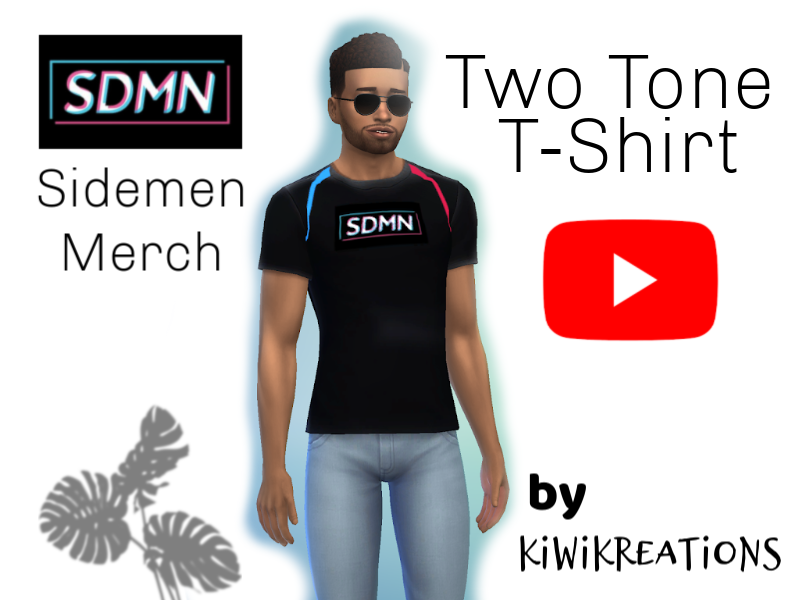 The Sims Resource - Sidemen Two Tone T-Shirt